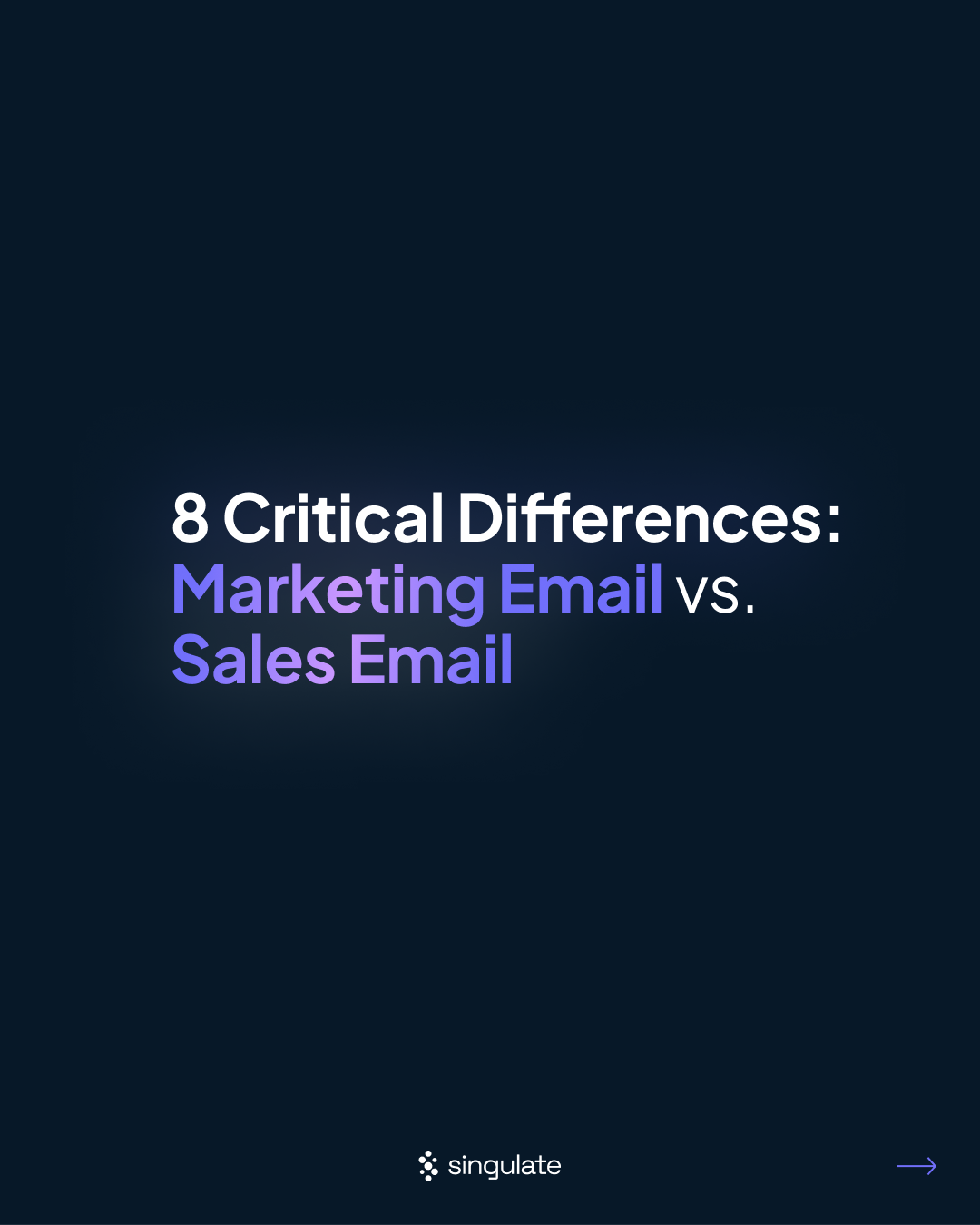 Cover of 8 Critical Differences: Marketing Email vs. Sales Email (PDF)