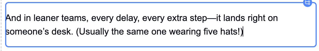 Targeted message for an SMB