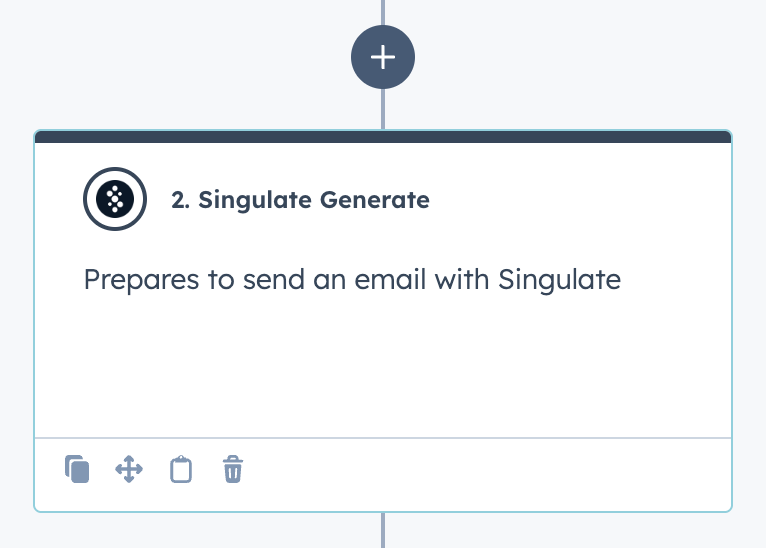 Screenshot of Singulate's integration with HubSpot (HubSpot App Partner)