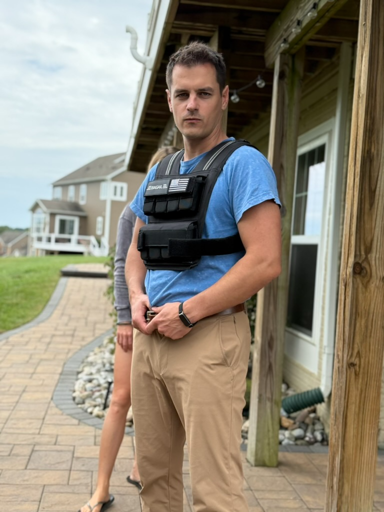 Wearing a weighted vest