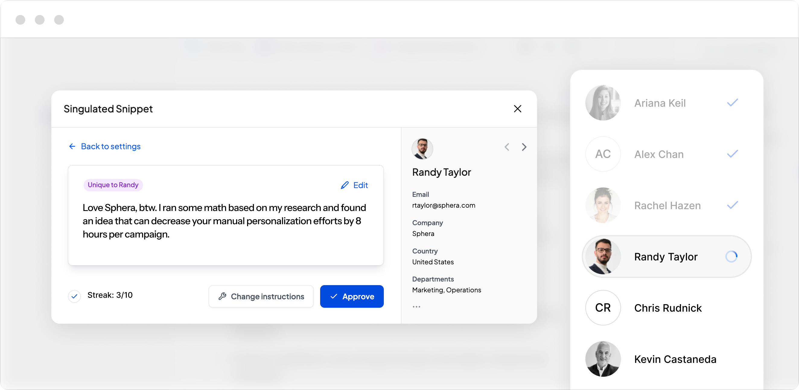 Fine-tuning keeps the human in the loop, to ensure the pattern of personalization is verified, and scalable.